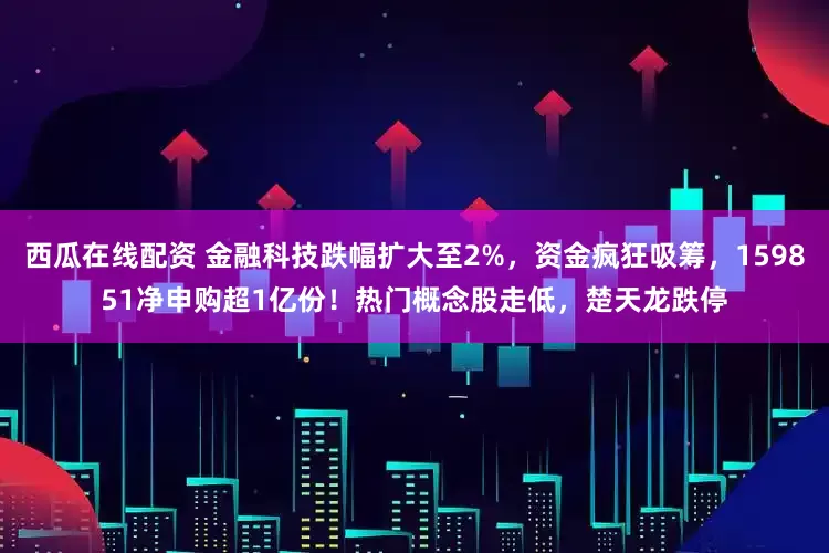 西瓜在线配资 金融科技跌幅扩大至2%，资金疯狂吸筹，159851净申购超1亿份！热门概念股走低，楚天龙跌停